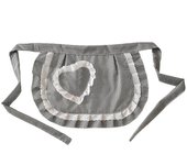Retro Aprons Waist Apron Waist Apron For Girls  Tight Costume  White Cotton  Half Apron  Party Hot