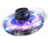 LED Tipo OVNI Mini Dron Helicóptero Volador Spinner Vuelo Gyro Avión Dron Juguete Adulto Niños Regalo Negro