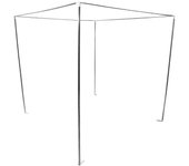 Winomo 1 juego de marco de red de dosel marco de cama de acero inoxidable soporte de marco de dosel de cama para cama de 2 m Plata 220.00X200.00X20...