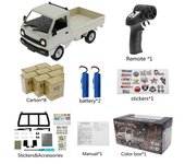 Coche RC Mejorado Juguete Minivan 2.4Ghz Pickup Vehículo de Control Remoto Niños Favor Set Cartón Chuangxingda battery*2