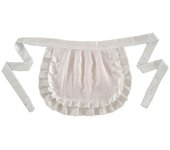 Retro Aprons Waist Apron Waist Apron For Girls  Tight Costume  White Cotton  Half Apron  Party Hot