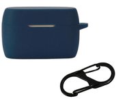 Carcasa de transporte para Jabra Elite 5 Headphone Dust Washable Charging Box Sleeve Azul oscuro