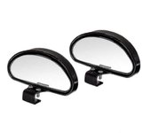 Espejos de punto ciego de 2 piezas Espejo de gran angular universal auxiliar de automóvil ajustable para automóviles universales Blac-YNP