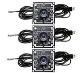 3PCS 100 Degree Camera Module 1MP OV9732 1280x720 USB Free Driver Manual Focus,with 3 Meter Cable f