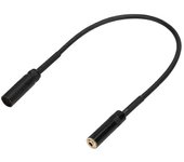 3.5mm hembra a mini xlr macho adaptador de cable de audio de dos vías para el equipo de fotografía de la cámara (0,3 m)