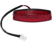 ATV 12V 3 alambres luz de freno de la licencia de la licencia roja para el acceso de la luz de señal de la motocicleta todoterreno del ATV rojo