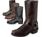 Botas vaqueras occidentales bordadas para hombre vintage Zapatos de cuero sintético 1031 Marrón oscuro 43