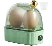 Olla de huevos 2 huevos, vaporizador de huevos compacto cocina de huevos eléctrica, la mejor olla de huevos hierve los tres niveles de cocción: sua...