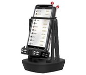 Podómetro de teléfono móvil Mesa Walking Swing Shaker Soporte de soporte para teléfono móvil Podómetro Cepillo Paso a paso Artefacto-Excelente Negr...