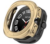 Para Samsung Galaxy Watch Ultra 47 mm Hard PC Case Cubierta de la caja del reloj Half-Guard Champagne oro