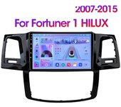 JIULUNET Para Toyota Fortuner HILUX Revo Vigo 2007-2015 Reproductor Multimedia Estéreo Android 12 Navegación Carplay