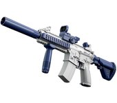 M4, pistolas de agua automáticas: potente pistola de agua de hasta 32 pies Azul