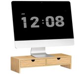 SoBuy Monitor Stand Soporte de pantalla de ordenador, FRG198-N Naturaleza