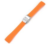 Correa de reloj de 20 mm Banda universal de interfaz de cabeza plana cortable para Patek Phillip Naranja