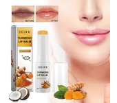 Unbrand Bálsamo labial de cúrcuma para eliminar el pigmento oscuro, Aclarador de labios para labios oscuros, Bálsamo labial de cúrcuma para fumador...