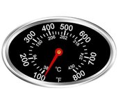 Termómetro de la tapa de la parrilla de la barbacoa Maestro de reemplazo del indicador de calor para