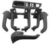 7 piezas Negro Manija Interior Puerta Interruptor de Agarre Cubierta de Bisel Compatible con Golf 5-mk5 Reposabrazos interior 1k