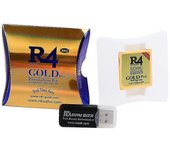 2023 R4 Gold Pro Sdhc para Ds / 3DS / 2DS / Cartucho de revolución con adaptador USB Oro 1 Pcs