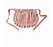 Retro Aprons Waist Apron Waist Apron For Girls  Tight Costume  White Cotton  Half Apron  Party Hot