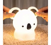 Tinor Luz nocturna para niños, luz nocturna de enchufe eléctrico LED recargable, lámpara de noche táctil, luz nocturna portátil de koala, lámpara d...