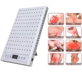 Panel de luz de terapia antienvejecimiento 7 en 1 660 nm 850 nm LED rojo infrarrojo cercano de cuerpo completo de 72 W con luces de 4 colores