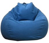 Wexary Nuevo Sillón Puff Extra Grande Sofá Funda Sofá Tumbona Perezosa Interior Para Adultos Niños Precio Azul 100 * 120cm