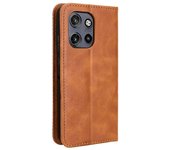 Funda de cuero para Motorola S50 5G / Edge 50 Neo Marrón