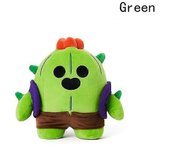 Juego móvil de muñecas Wilderness Fighting Card Doll Toy Brawl Stars Standing Plush Verde 1pc