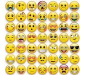 50pcs Lindo Emoji para el refrigerador Cocina Refrigerador Pizarra magnética Memo Decoración del tablero Inicio Niños Niños Niñas Regalos ideales 6...