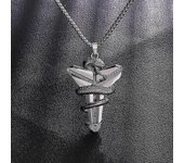 Collar conmemorativo de acero inoxidable de Kobe: recuerdo de moda para honrar a la estrella del baloncesto. Collar inspirado en la mamba negra par...