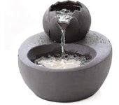 Bebedero para gatos, silencioso dispensador de agua para gatos silencioso de cerámica, negro