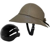 Casco de bicicleta Sombrero en forma de casco Sombrero de pesca Sombrero para el sol Casco de ciclista Tipo de sombrero Gorra de casco para el trab...