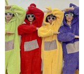 Inicio 4 Colores Teletubbies Cosplay Para Adulto Divertido Tinky Winky Anime Dipsy Laa-laa Po Suave Manga Larga Pieza Pijama Disfraz Boris S yellow