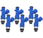 16600-38B0A 6Pcs Inyectores de combustible para GT-R 2009-2020 3.8L V6 Turbo Azul
