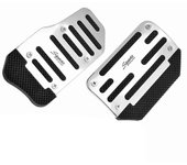 Pedal automático antideslizante almohadilla de pedal de pedal de freno de gas universal antideslizante para automóvil Plata