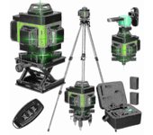 Herramienta de nivelación recargable USB de la máquina autonivelante multifuncional 4d 16 líneas 3 con 1,5 m y 3 alturas