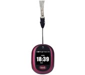 Colgante de rastreo GPS 4G V45 para niños Elder Mini GPS Rastreador personal Alarma Reloj parlante a prueba de agua (rojo)