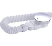 Desagüe de ducha extra plano 90 mm - Kit de orificio de drenaje para plato de ducha, sifón de ducha con trampa de olor, tamiz para el cabello, mang...