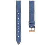 Para Garmin Lily 2 Muñequera de cuero de lino Correa de reloj ajustable Reemplazo de correa de reloj Azul oscuro
