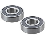 2 piezas Rodamiento de bolas 6001Rs 28 mm x 12 mm x 8 mm Scooter negro plateado