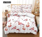 a2871 Sábanas Juego de cama Flamingo Juego de fundas nórdicas Ropa de cama Impresión digital Ropa de cama Juego de ropa de cama Diseño de modaJuego...