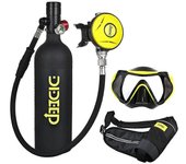 DIDEEP X4000Pro 1L Tanque de buceo con chaleco, gafas de buceo Multicolor Style B