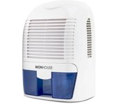 MonHouse Deshumidificador portátil de 1500 ml Compacto y silencioso Mini absorbedor de humedad Molde húmedo Blanco/azul marino 1500ml