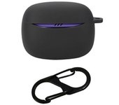 Para JBL Tune Buds 2 Bluetooth Earbuds Funda de Silicona Suave con Hebilla Anti-Pérdida - Negro Multicolor Black