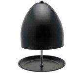 Horno de luz de té para calefacción, calentador de vela de luz de té, calentador de habitación de vela de luz de té negro de metal Offic-yvan