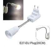 Adaptador de enchufe E27 Eu con bombilla de luz de interruptor de encendido / apagado en todas las direcciones