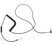 Cable de audio de repuesto para el cable de auriculares MID del monitor Marshall Major II con Negro