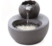 Bebedero para gatos, Silencioso Dispensador de agua para gatos silencioso Cerámica, Black-hy