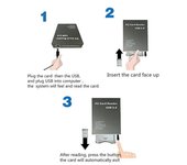 Lector de tarjetas USB2.0 PCMCIA Lector de tarjetas ATA Lector de tarjetas PC Adaptador USB 2.0 a PC ATA PCMCIA Lector de tarjetas de memoria de di...