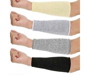 4 pares de mangas resistentes a cortes y quemaduras Mangas de protección de brazo Protectores de brazo compatiblesProtectores de brazo Piel delgada...